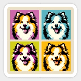 Icelandic Sheepdog Pop Art - Dog Lovers Sticker